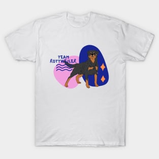 Team Rottweiler, dog lovers, Rottweiler lovers T-Shirt